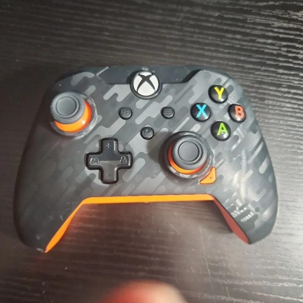 PDP Xbox Wired Game Controller Black Camo Ergonomic Headset Jack‎ Modern